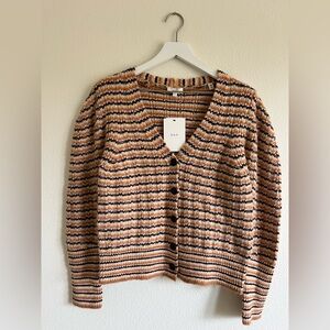 NWT ALC Stripe Wool Blend Cardigan Size Large